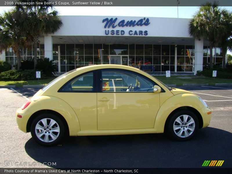 Sunflower Yellow / Black 2008 Volkswagen New Beetle S Coupe