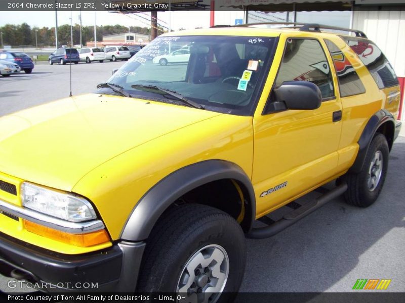 Yellow / Graphite Gray 2004 Chevrolet Blazer LS ZR2