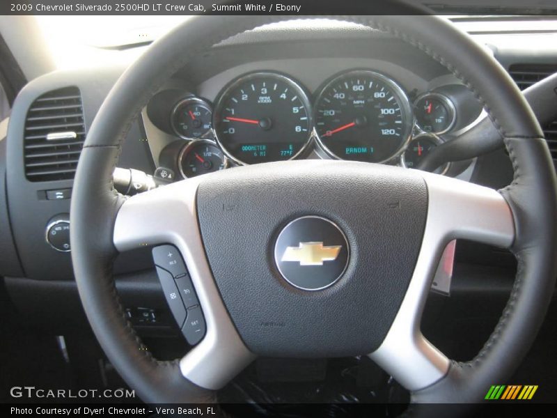 Summit White / Ebony 2009 Chevrolet Silverado 2500HD LT Crew Cab