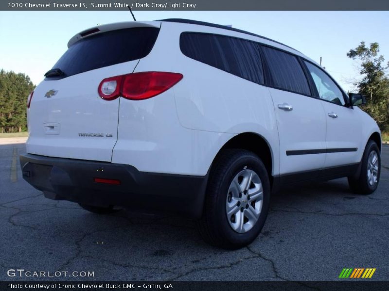 Summit White / Dark Gray/Light Gray 2010 Chevrolet Traverse LS