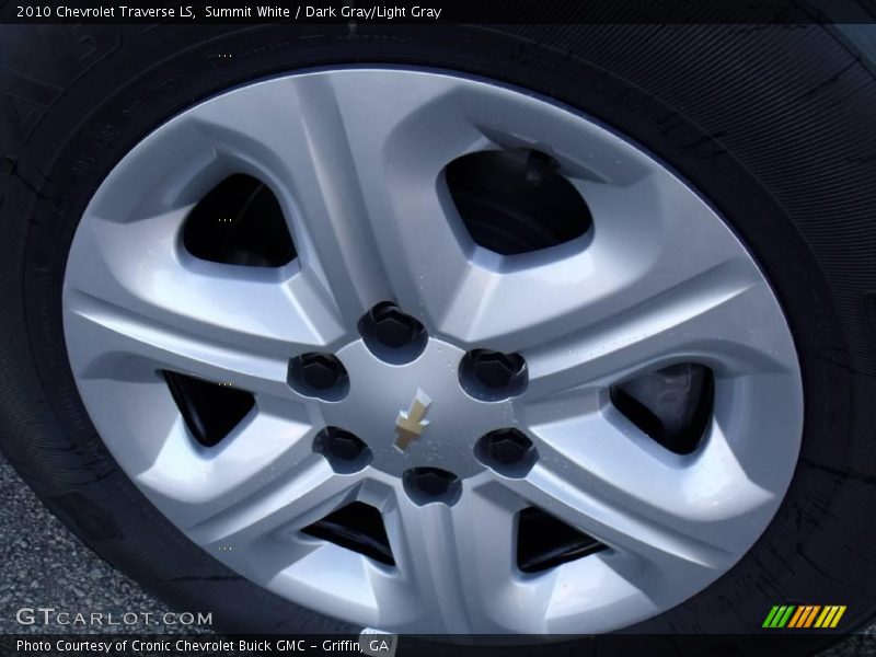 Summit White / Dark Gray/Light Gray 2010 Chevrolet Traverse LS