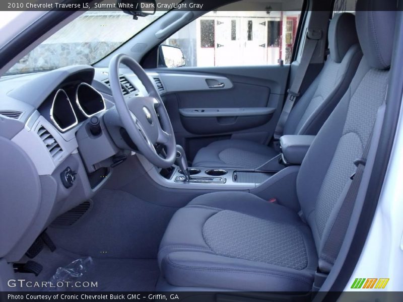 Summit White / Dark Gray/Light Gray 2010 Chevrolet Traverse LS