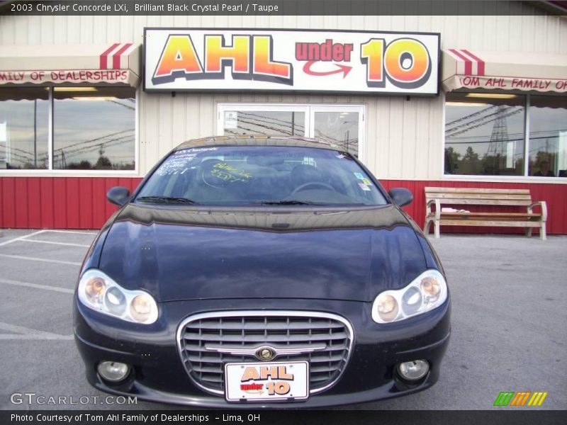 Brilliant Black Crystal Pearl / Taupe 2003 Chrysler Concorde LXi