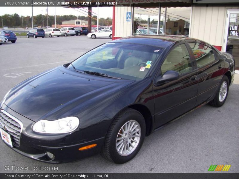 Brilliant Black Crystal Pearl / Taupe 2003 Chrysler Concorde LXi