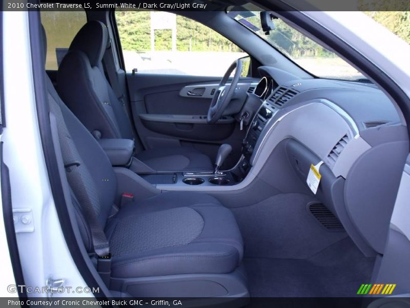 Summit White / Dark Gray/Light Gray 2010 Chevrolet Traverse LS