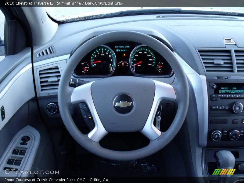 Summit White / Dark Gray/Light Gray 2010 Chevrolet Traverse LS