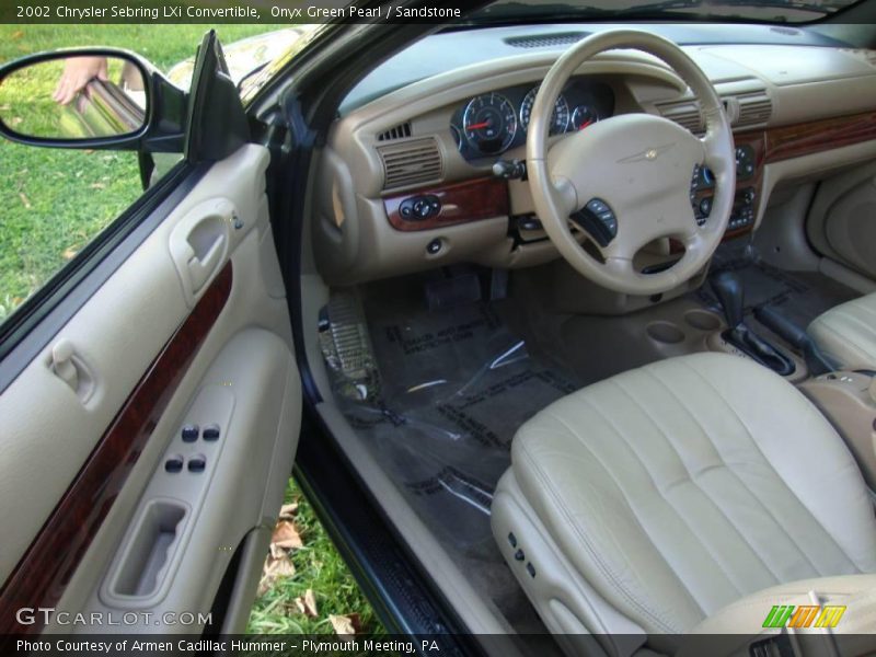 Onyx Green Pearl / Sandstone 2002 Chrysler Sebring LXi Convertible