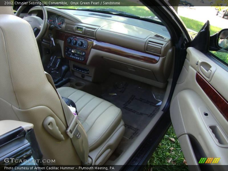 Onyx Green Pearl / Sandstone 2002 Chrysler Sebring LXi Convertible