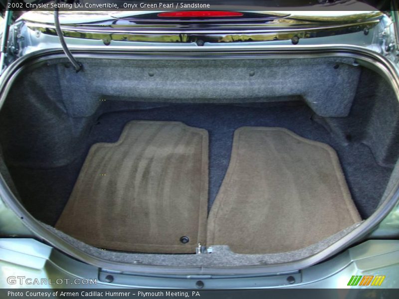 Onyx Green Pearl / Sandstone 2002 Chrysler Sebring LXi Convertible