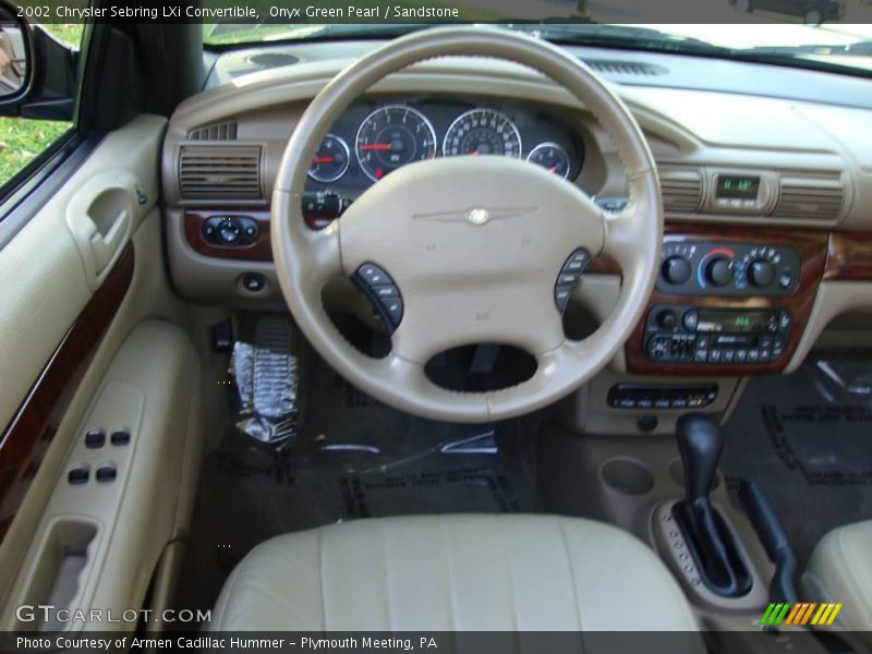 Onyx Green Pearl / Sandstone 2002 Chrysler Sebring LXi Convertible