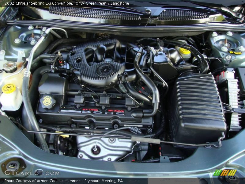 Onyx Green Pearl / Sandstone 2002 Chrysler Sebring LXi Convertible