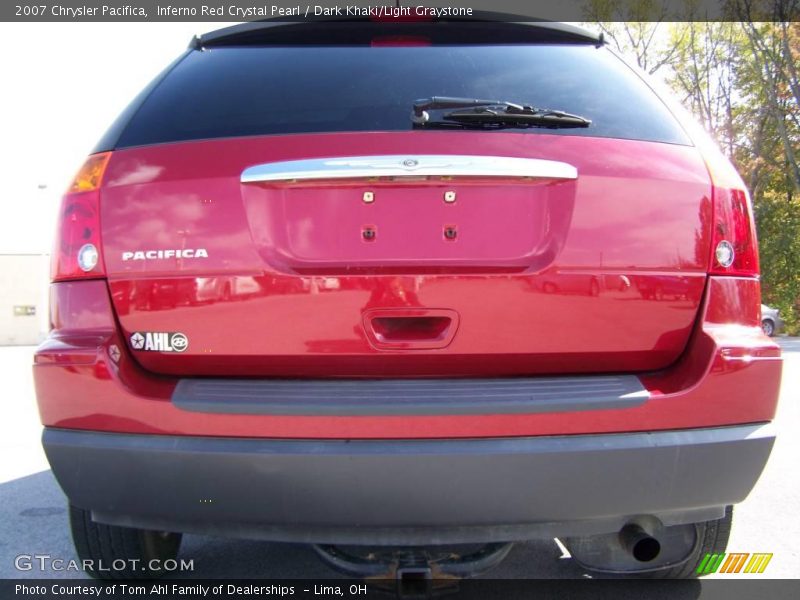 Inferno Red Crystal Pearl / Dark Khaki/Light Graystone 2007 Chrysler Pacifica