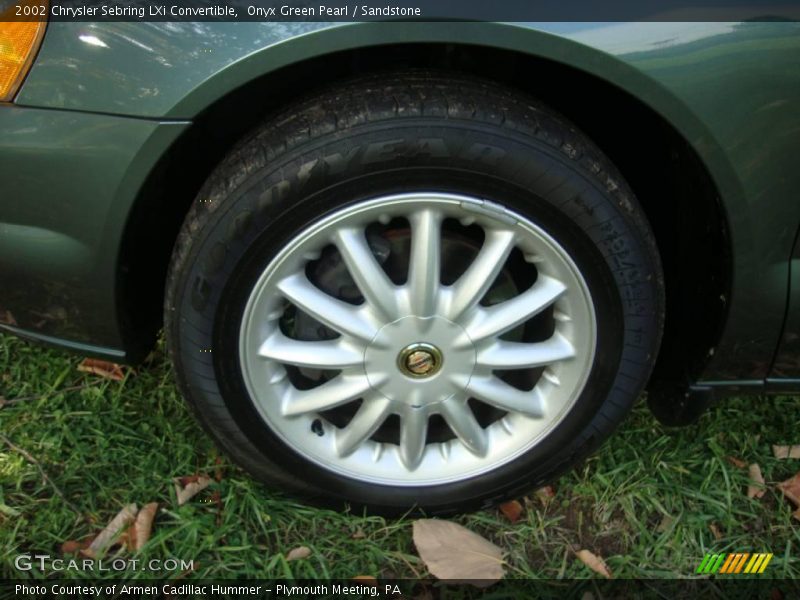 Onyx Green Pearl / Sandstone 2002 Chrysler Sebring LXi Convertible