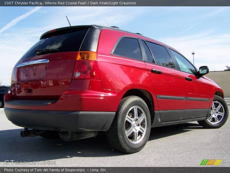 Inferno Red Crystal Pearl / Dark Khaki/Light Graystone 2007 Chrysler Pacifica