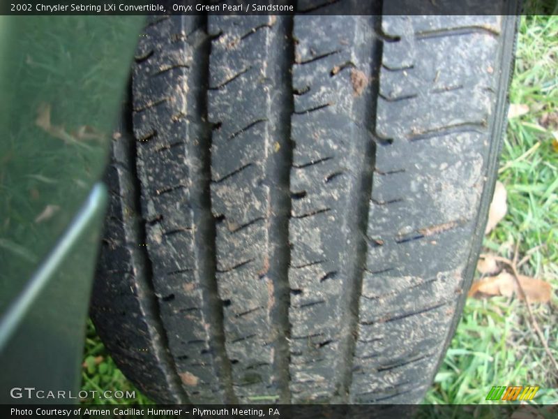 Onyx Green Pearl / Sandstone 2002 Chrysler Sebring LXi Convertible