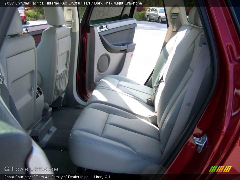 Inferno Red Crystal Pearl / Dark Khaki/Light Graystone 2007 Chrysler Pacifica