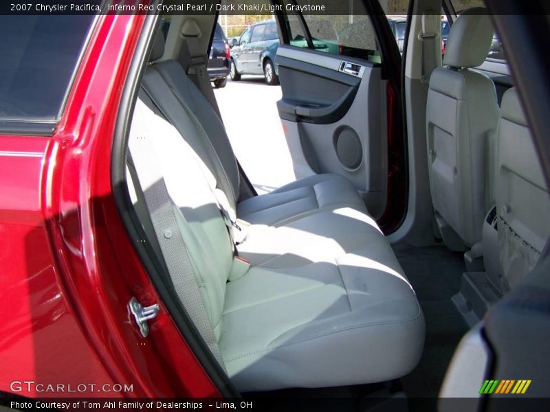 Inferno Red Crystal Pearl / Dark Khaki/Light Graystone 2007 Chrysler Pacifica