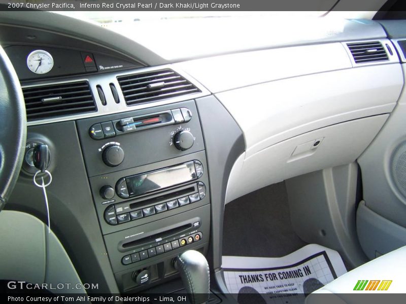 Inferno Red Crystal Pearl / Dark Khaki/Light Graystone 2007 Chrysler Pacifica