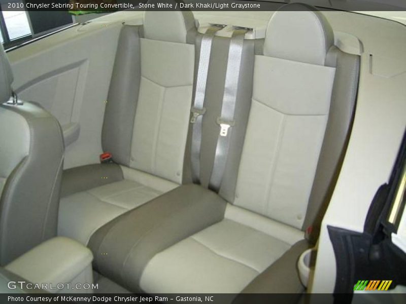 Stone White / Dark Khaki/Light Graystone 2010 Chrysler Sebring Touring Convertible