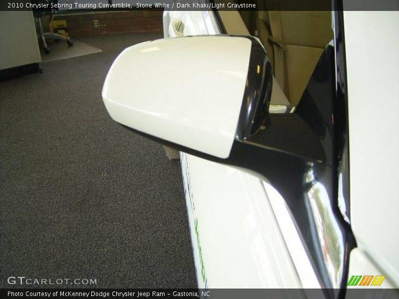 Stone White / Dark Khaki/Light Graystone 2010 Chrysler Sebring Touring Convertible