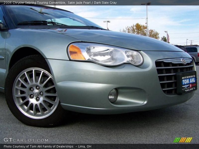 Satin Jade Pearl / Dark Slate Gray 2006 Chrysler Sebring Touring Convertible