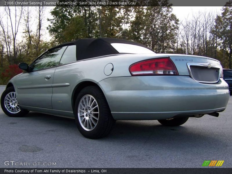 Satin Jade Pearl / Dark Slate Gray 2006 Chrysler Sebring Touring Convertible