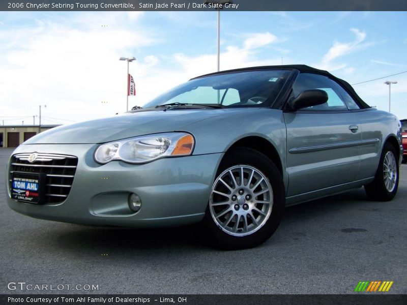 Satin Jade Pearl / Dark Slate Gray 2006 Chrysler Sebring Touring Convertible
