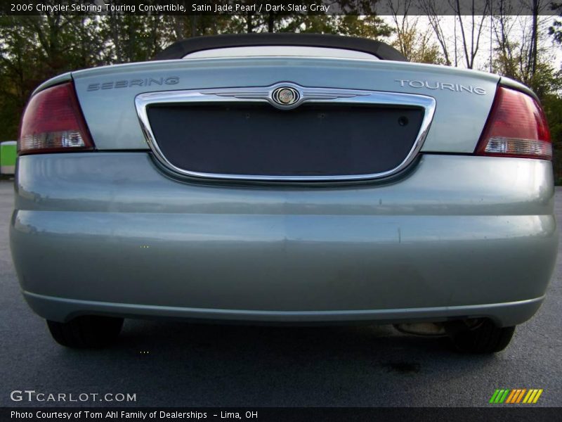 Satin Jade Pearl / Dark Slate Gray 2006 Chrysler Sebring Touring Convertible