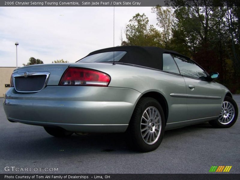 Satin Jade Pearl / Dark Slate Gray 2006 Chrysler Sebring Touring Convertible
