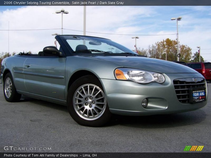 Satin Jade Pearl / Dark Slate Gray 2006 Chrysler Sebring Touring Convertible