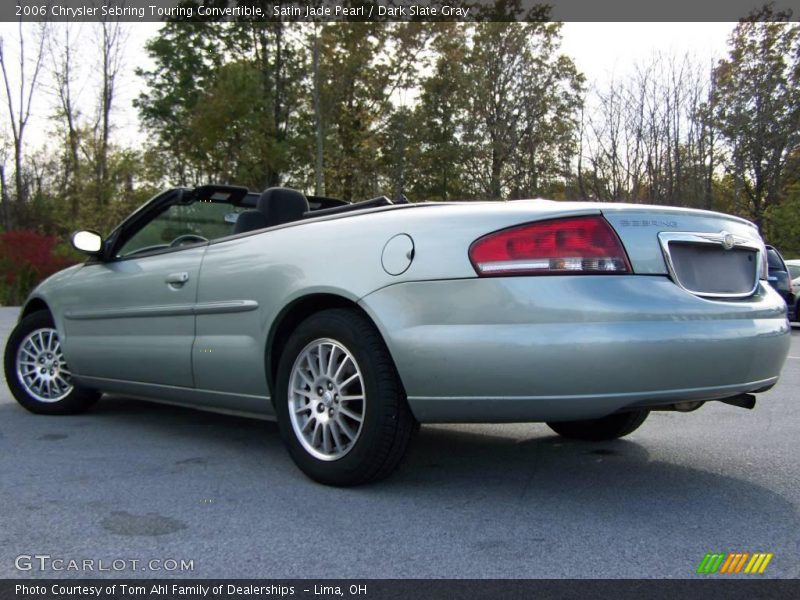 Satin Jade Pearl / Dark Slate Gray 2006 Chrysler Sebring Touring Convertible