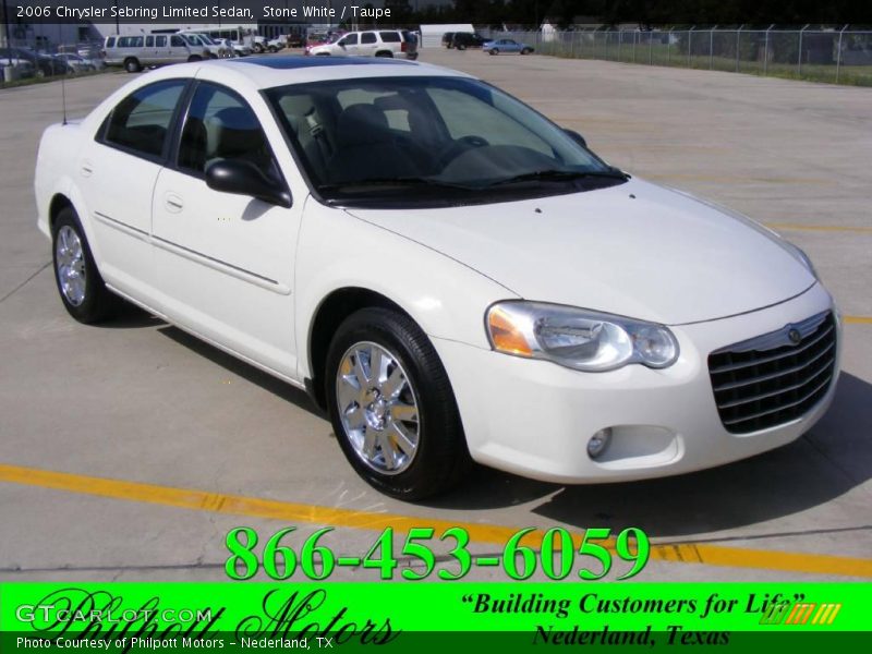 Stone White / Taupe 2006 Chrysler Sebring Limited Sedan