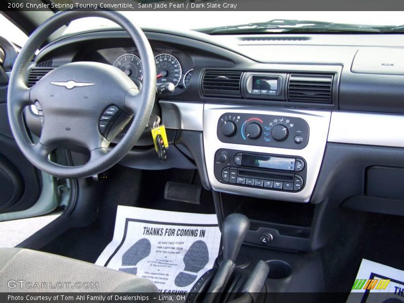 Satin Jade Pearl / Dark Slate Gray 2006 Chrysler Sebring Touring Convertible