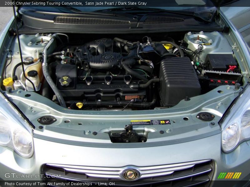 Satin Jade Pearl / Dark Slate Gray 2006 Chrysler Sebring Touring Convertible