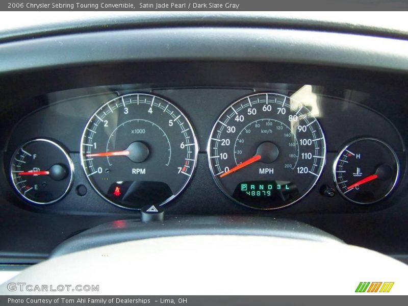 Satin Jade Pearl / Dark Slate Gray 2006 Chrysler Sebring Touring Convertible