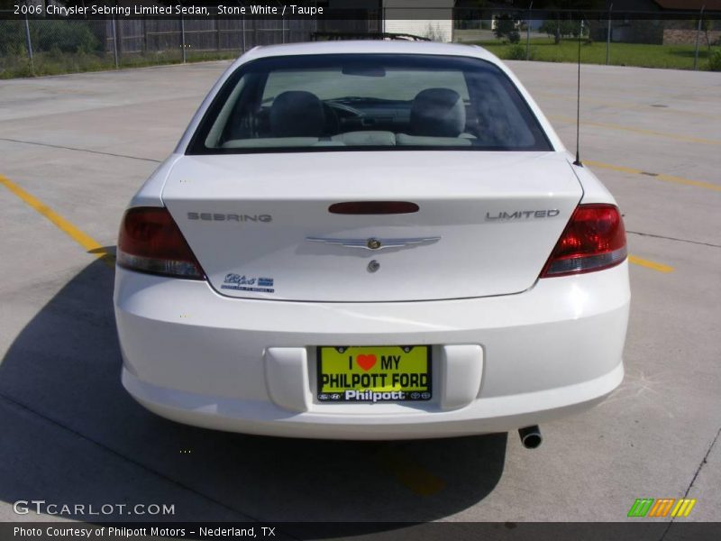 Stone White / Taupe 2006 Chrysler Sebring Limited Sedan