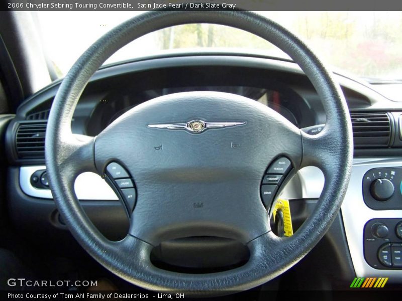 Satin Jade Pearl / Dark Slate Gray 2006 Chrysler Sebring Touring Convertible
