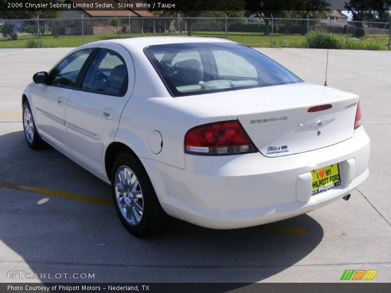 Stone White / Taupe 2006 Chrysler Sebring Limited Sedan