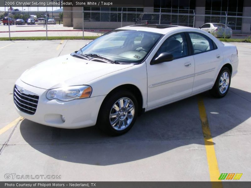 Stone White / Taupe 2006 Chrysler Sebring Limited Sedan