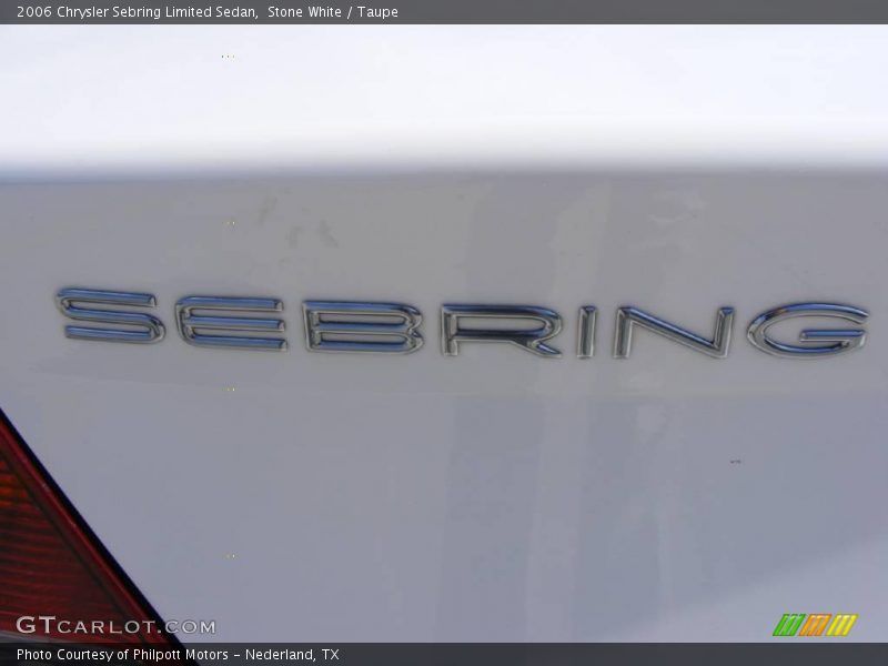 Stone White / Taupe 2006 Chrysler Sebring Limited Sedan