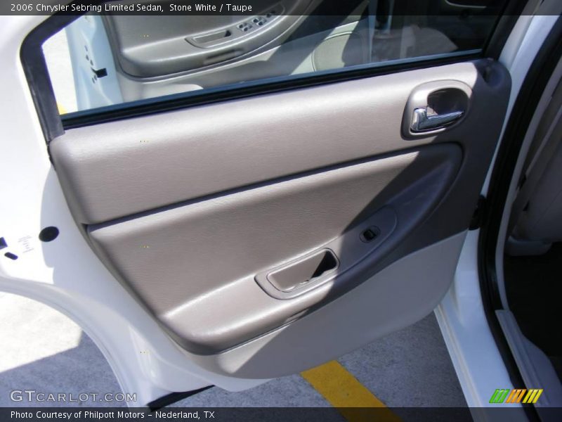 Stone White / Taupe 2006 Chrysler Sebring Limited Sedan