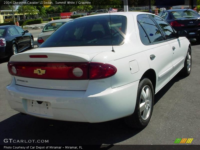 Summit White / Graphite 2004 Chevrolet Cavalier LS Sedan