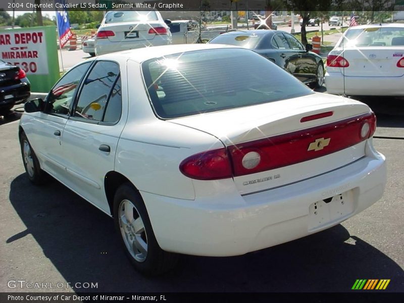 Summit White / Graphite 2004 Chevrolet Cavalier LS Sedan