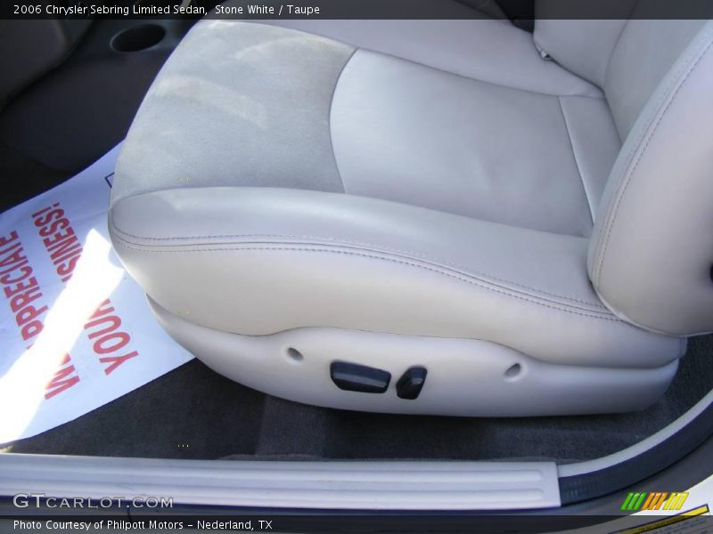 Stone White / Taupe 2006 Chrysler Sebring Limited Sedan