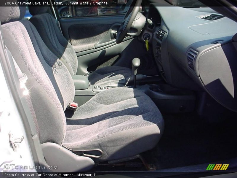 Summit White / Graphite 2004 Chevrolet Cavalier LS Sedan