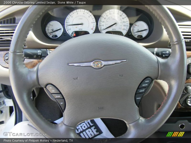 Stone White / Taupe 2006 Chrysler Sebring Limited Sedan