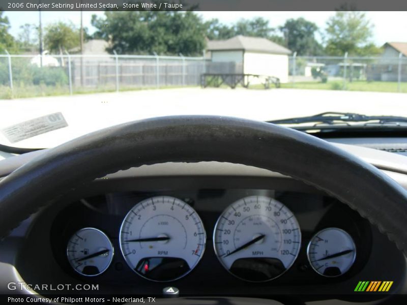 Stone White / Taupe 2006 Chrysler Sebring Limited Sedan