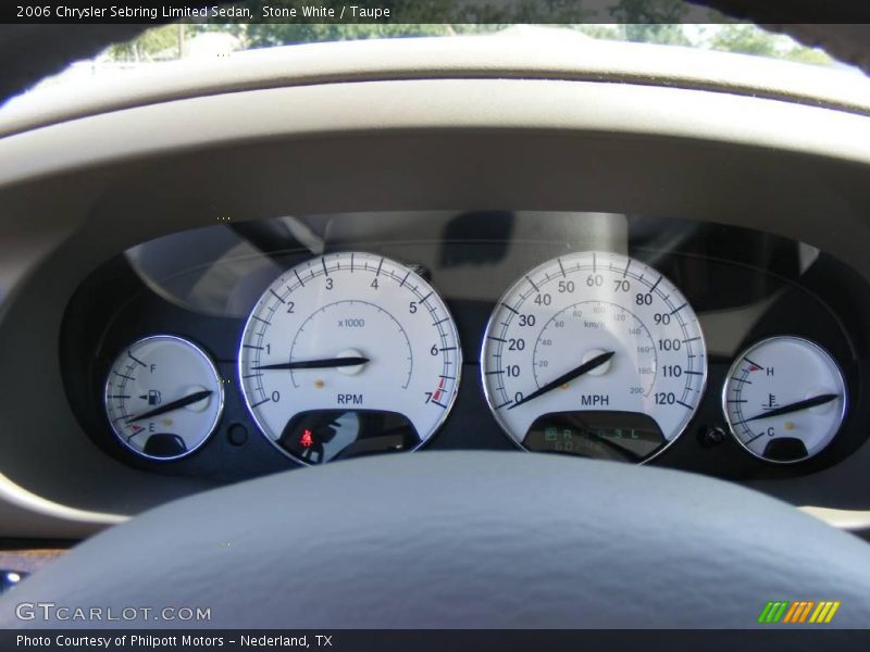 Stone White / Taupe 2006 Chrysler Sebring Limited Sedan