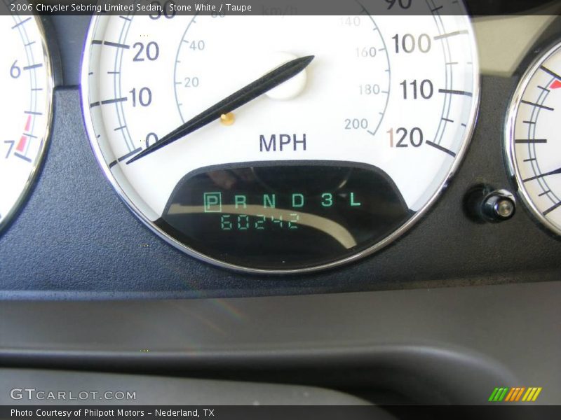 Stone White / Taupe 2006 Chrysler Sebring Limited Sedan