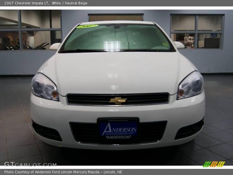 White / Neutral Beige 2007 Chevrolet Impala LT